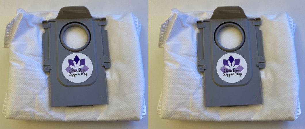 2 PACK!! - Clean Base Zipper Bag - Reusable Vacuum Bag for Roborock S8 Pro  Ultra, S8+, S7 MaxV Ultra, Q5+, Q7+, Q7 Max+ Auto-Empty Dock 